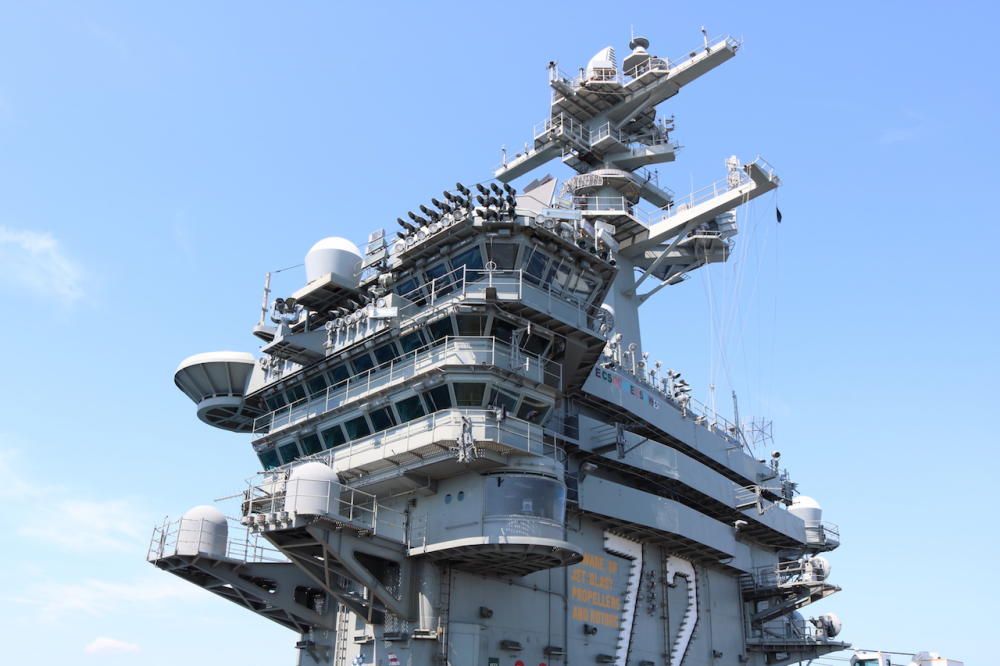 Visita al portaaviones 'USS Abraham Lincoln', de visita en Palma
