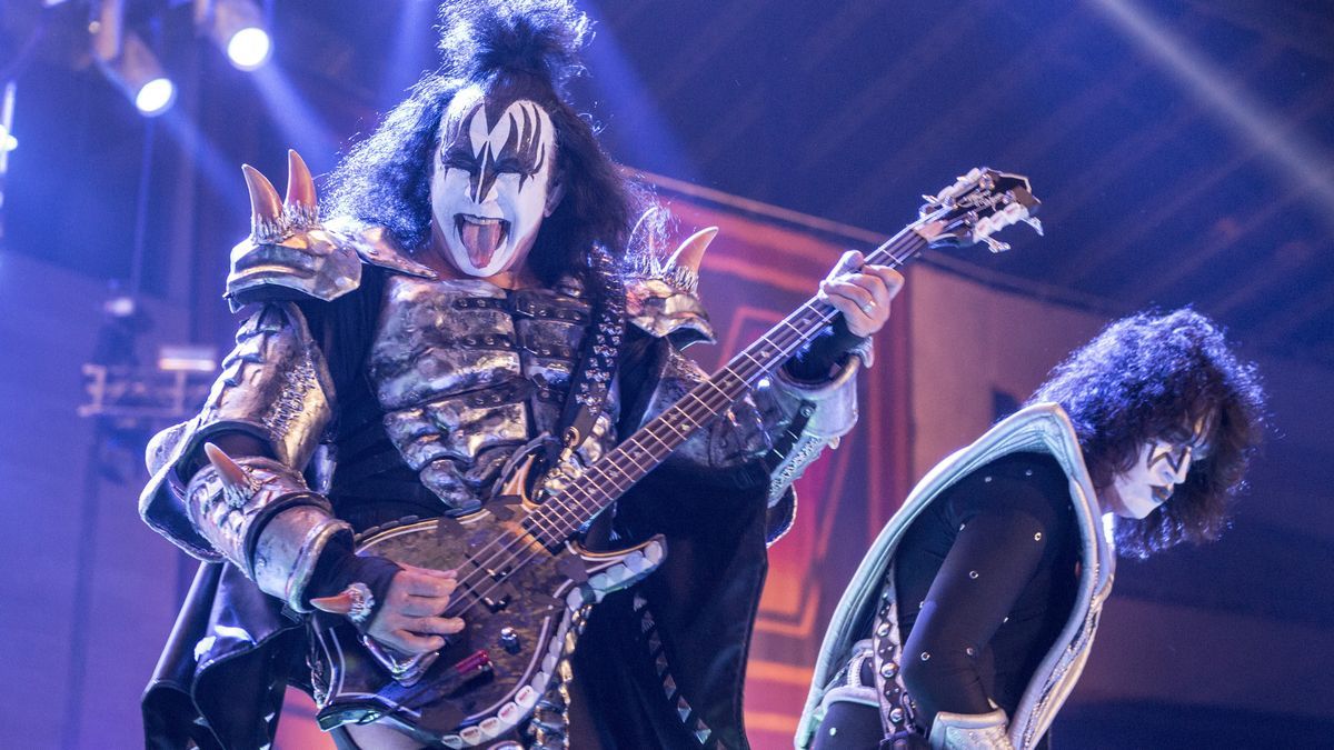 Gene Simmons, en un concierto de Kiss en Barcelona.