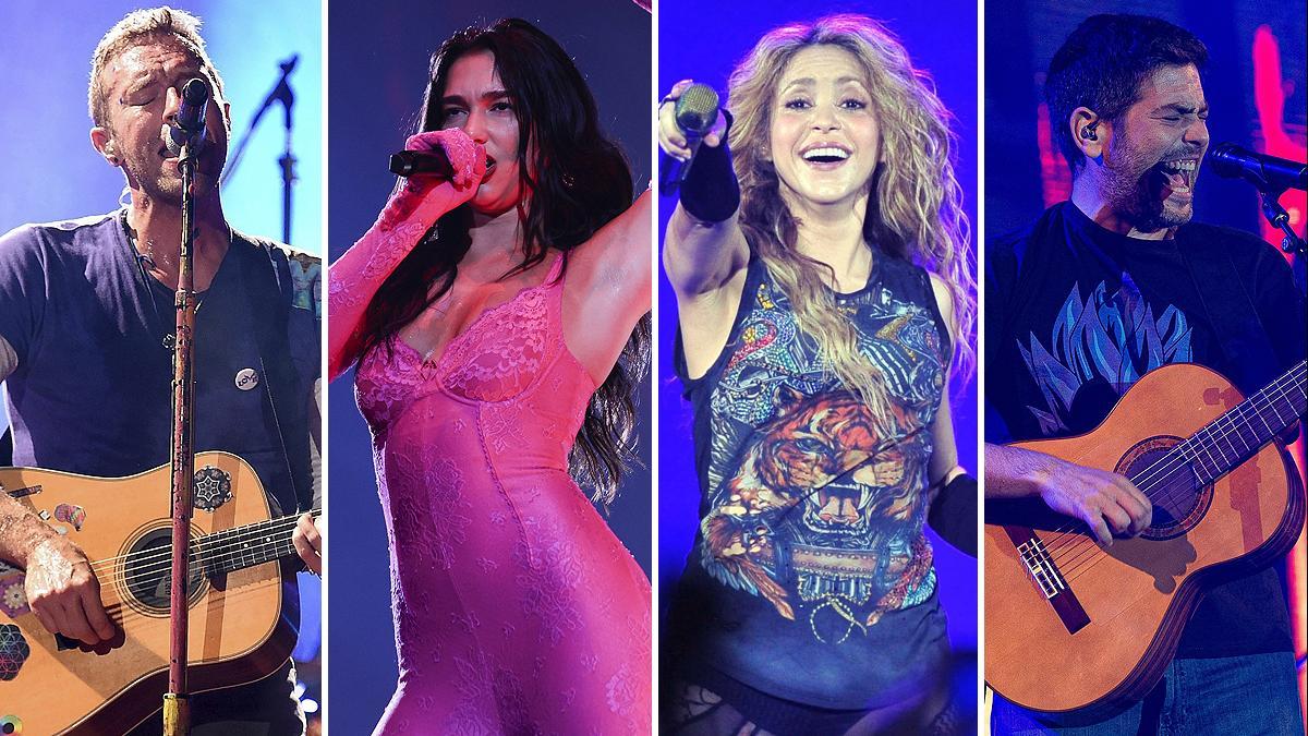 Coldplay, Dua Lipa, Shakira y Estopa publican disco este año.