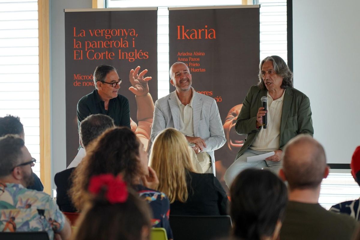 Àlex Ollé, Víctor García de Gomar y Xavier Marcé en la presentación de la nueva edición de Ohpera.