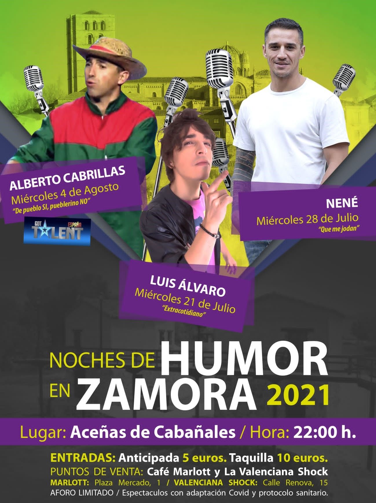 Cartel anunciador de las Noches de Humor en Zamora