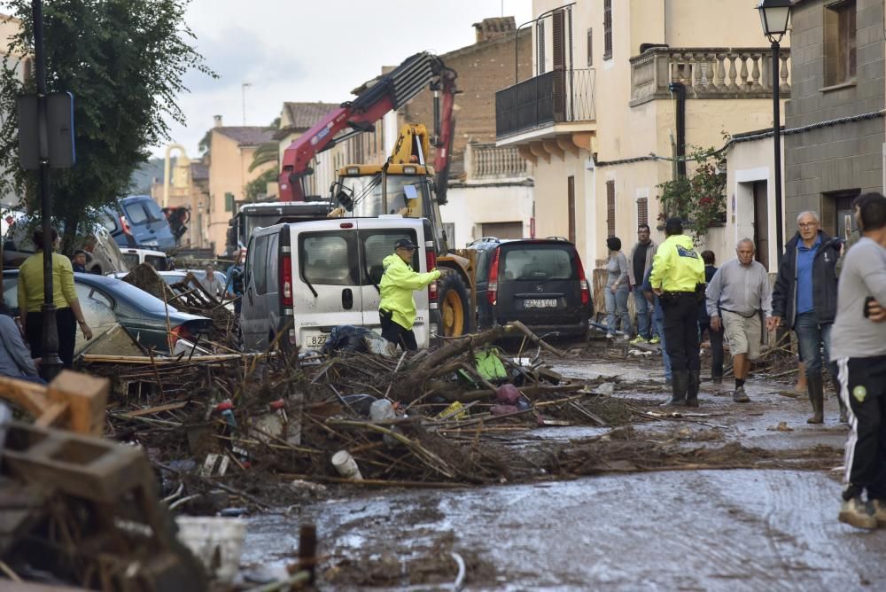 El día después de la inundación en Sant Llorenç.