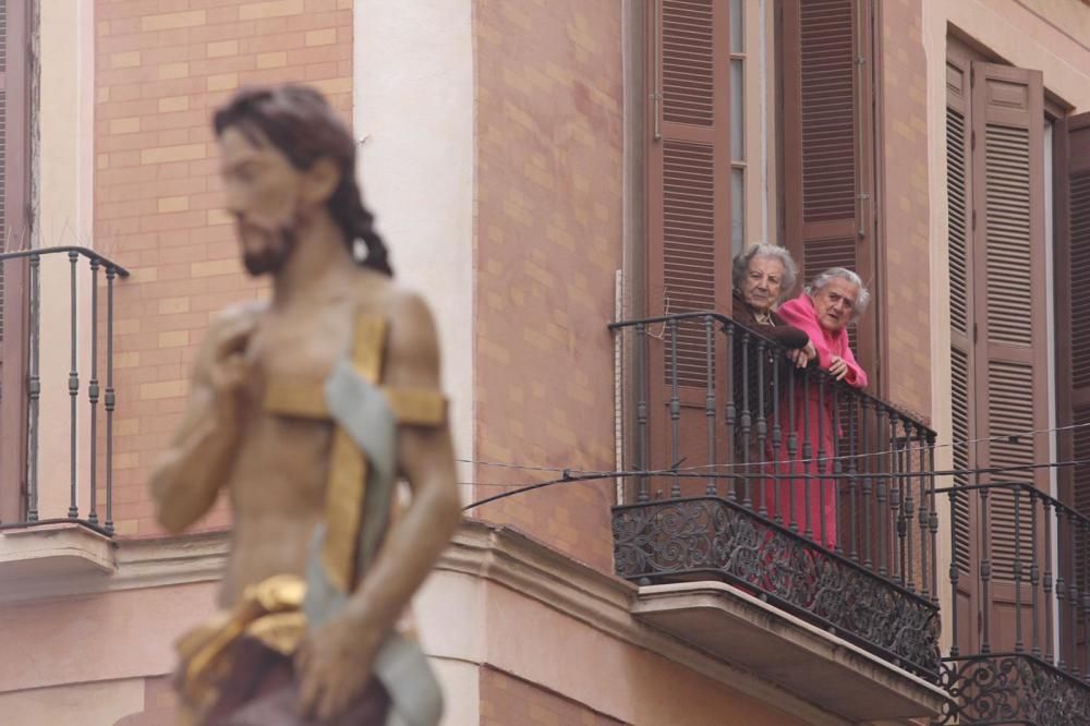 Las imágenes del Resucitado, la procesión del Domingo de Resurrección que pone punto final a la Semana Santa de Málaga