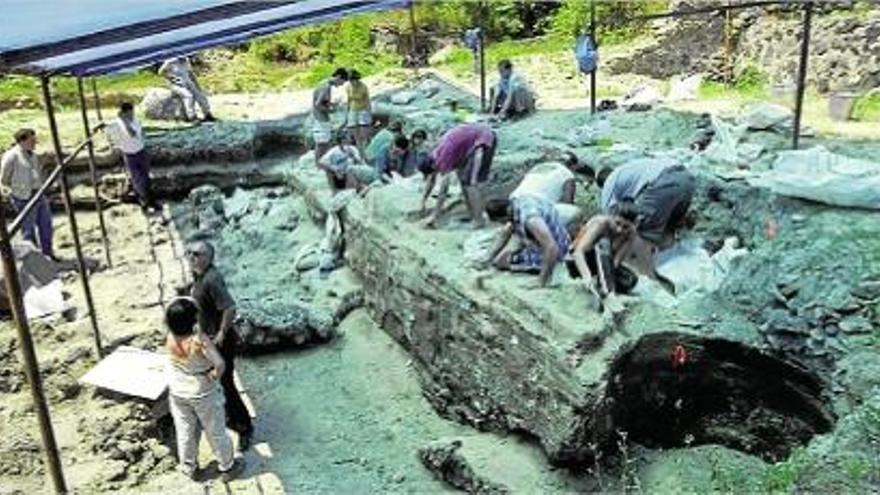 Excavació en el jaciment de Dmanissi, a Geòrgia.