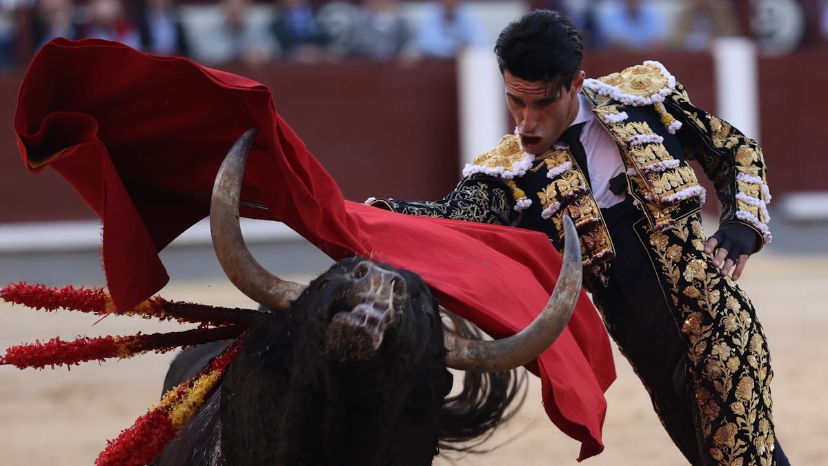 El diestro extremeño Alejandro Talavante esta tarde en Madrid.