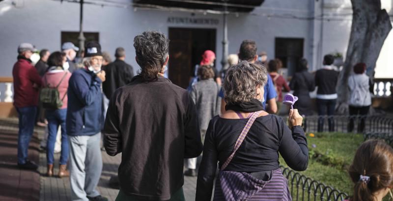 Protesta contra el convenio de vertidos en Los Silos