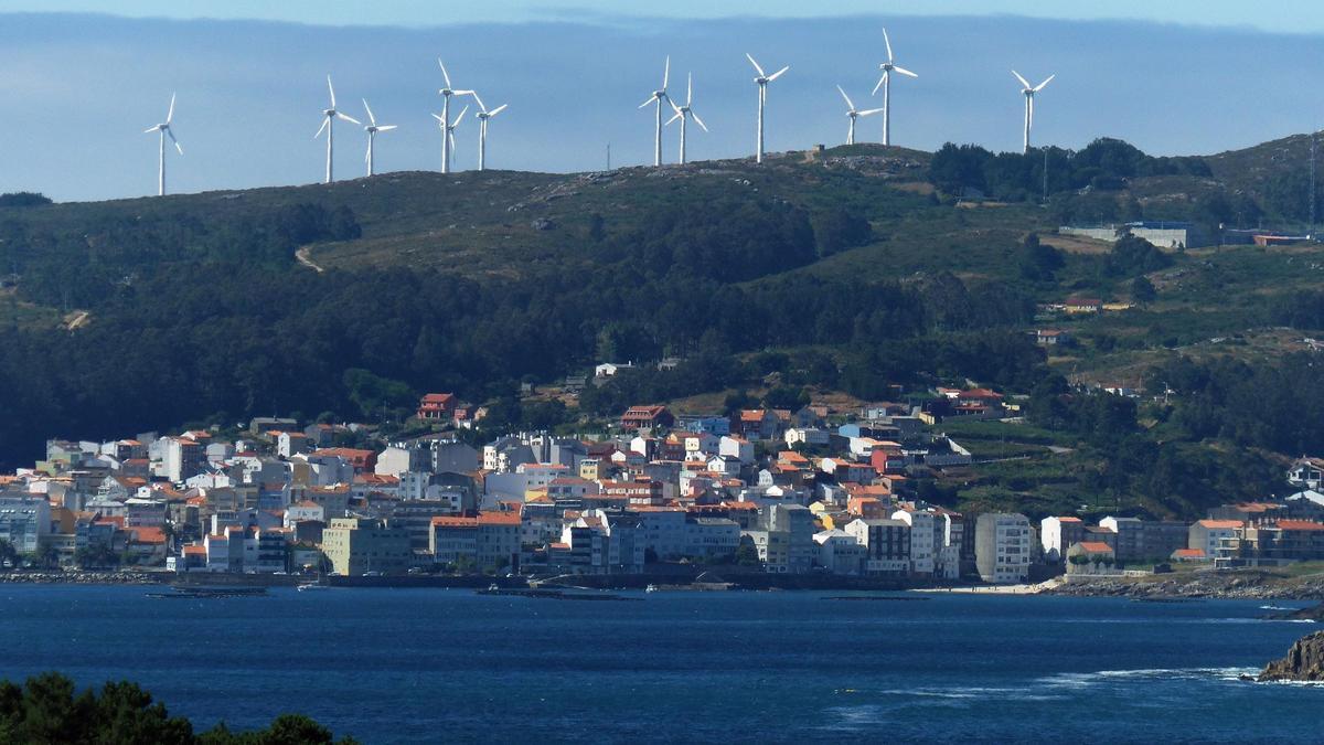 Parque eólico de Corme en el que se ha ejecutado el proyecto de repotenciación