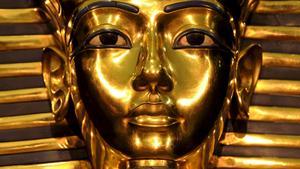 Detalle de la máscara de Tutankamón.