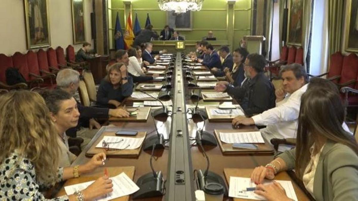 El salón de plenos, esta mañana.