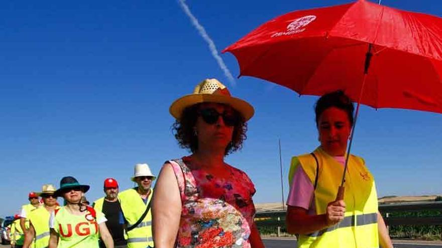 Una treintena de personas marcha a Valladolid para reclamar mejoras sanitarias