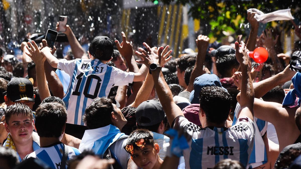 Buenos Aires celebra el título de Qatar.