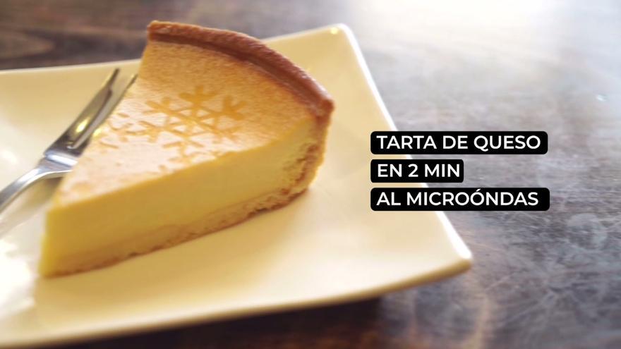 Receta de tarta de queso en el microondas en dos minutos