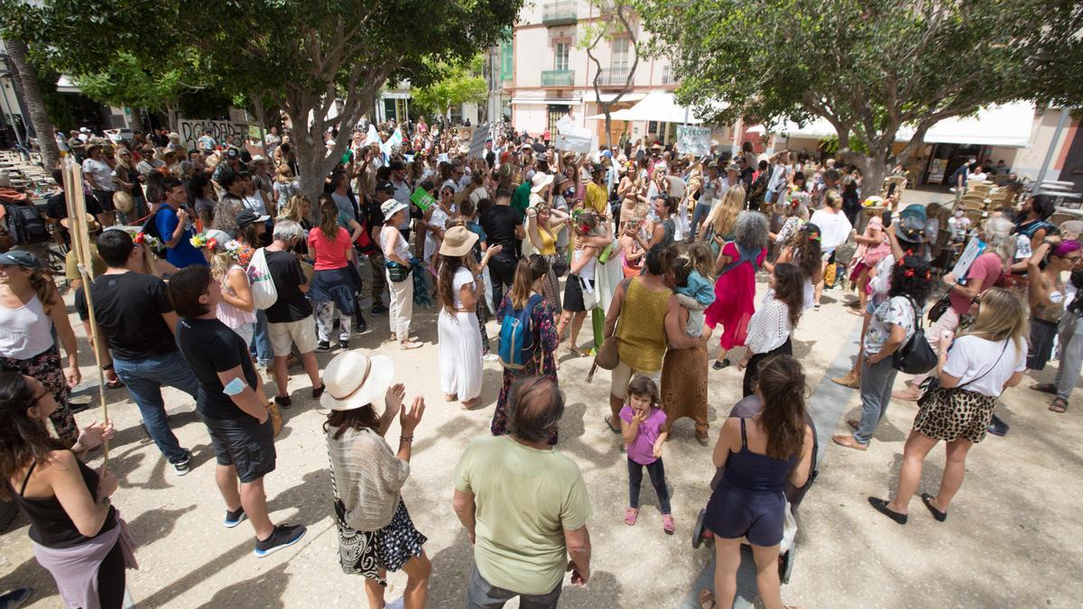 Manifestación en Ibiza para "reclamar libertad"