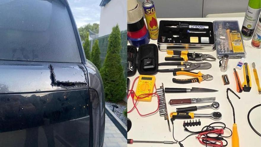 El mètode del forat a la carrosseria: roben un cotxe de 100.000 euros i intenten endur-se’n un de 180.000 a Calonge