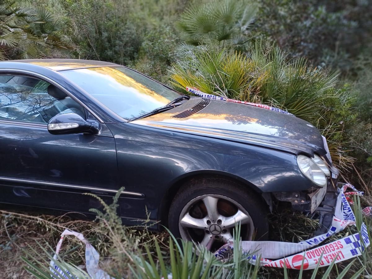 El automóvil de Sonia fue hallado en una zona de difícil acceso en Orpesa.