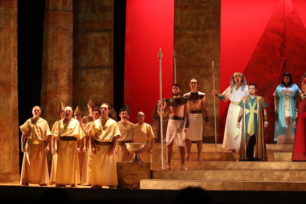 Ensayo de la ópera 'Aída', que llega este fin de semana al Cervantes