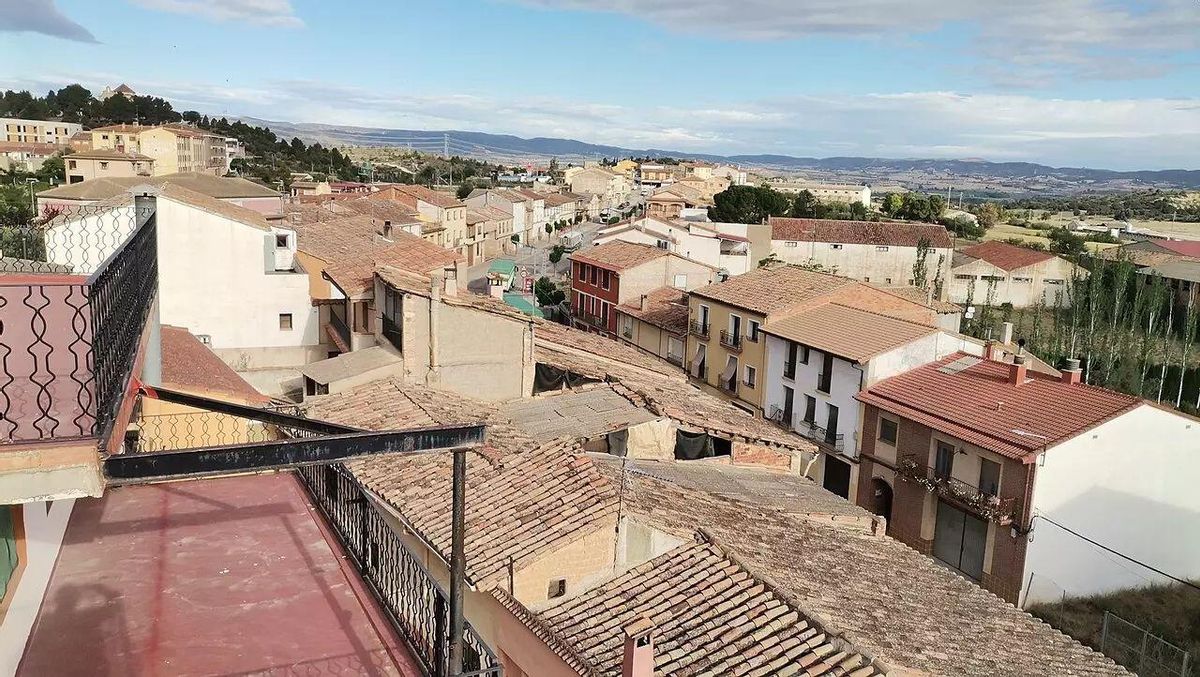 Vista sobre el pueblo de Aguaviva.