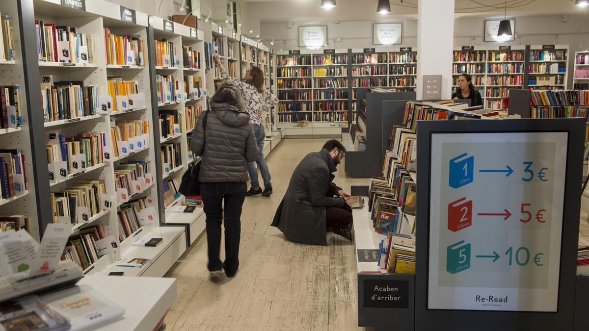 Una librería de Barcelona.