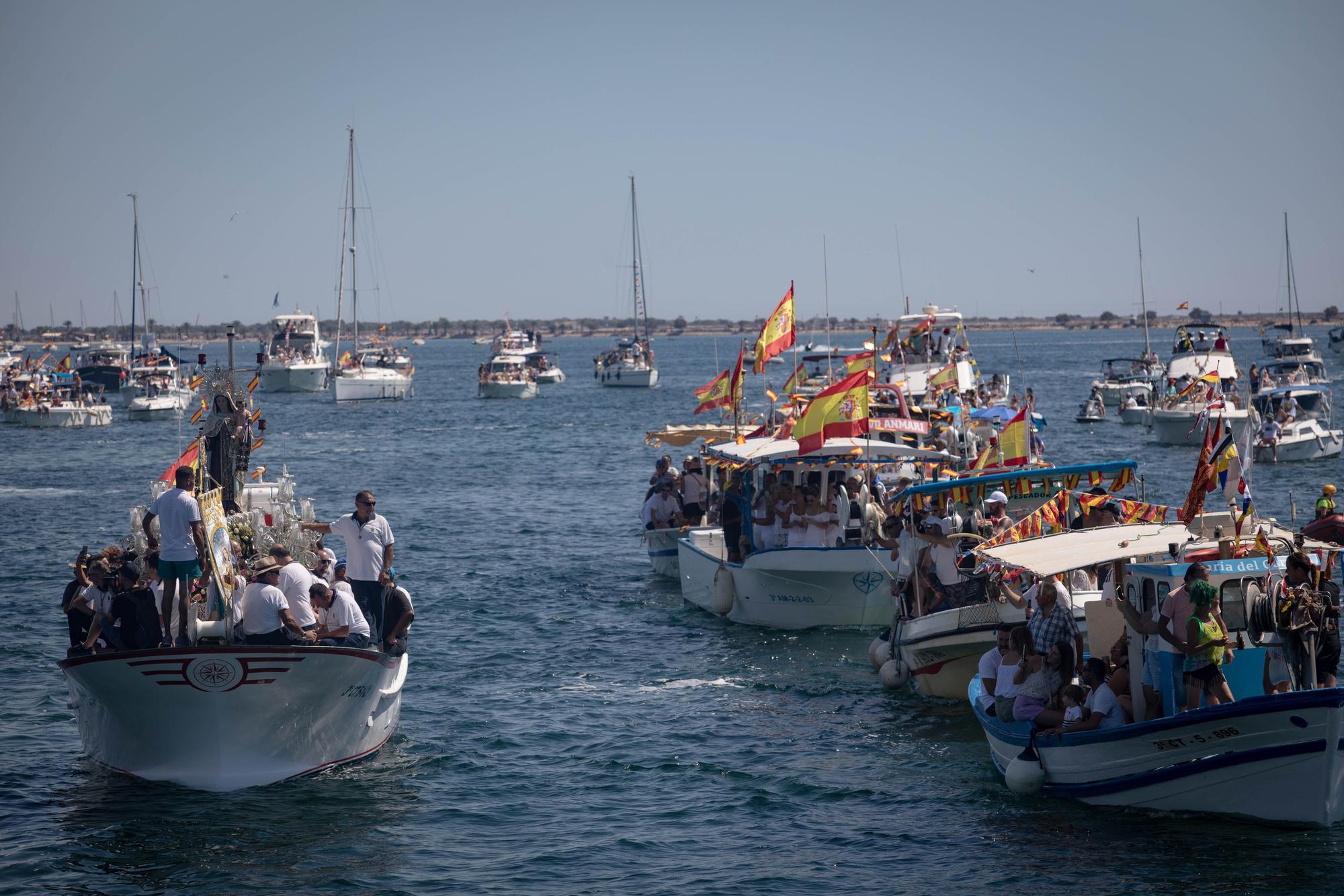 Procesión marítima de la Virgen del Carmen