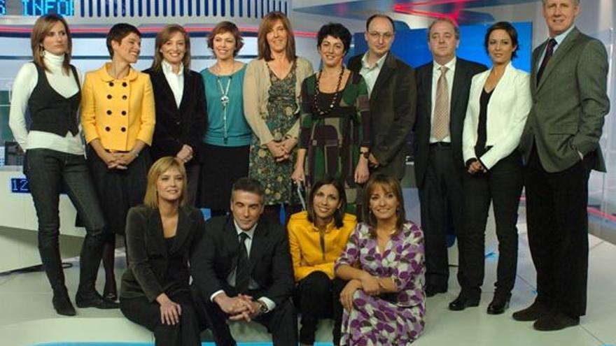 El equipo de los Telediarios de TVE.