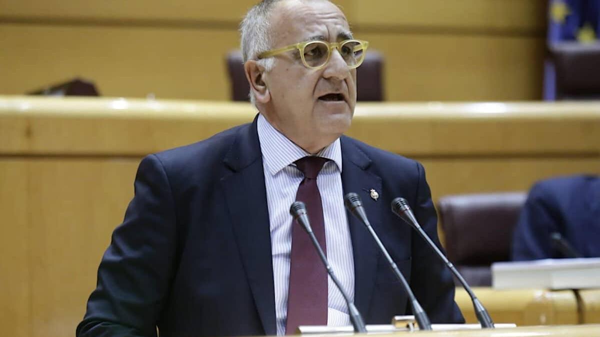 Clemente Sánchez Garnica, senador del PAR, en la sesión de este martes.