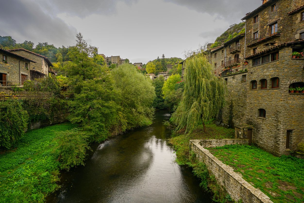 La riera de Rupit que se hiela en invierno