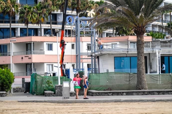 OBRAS ILEGALES CERCA DE LA CHARCA DE MASPALOMAS