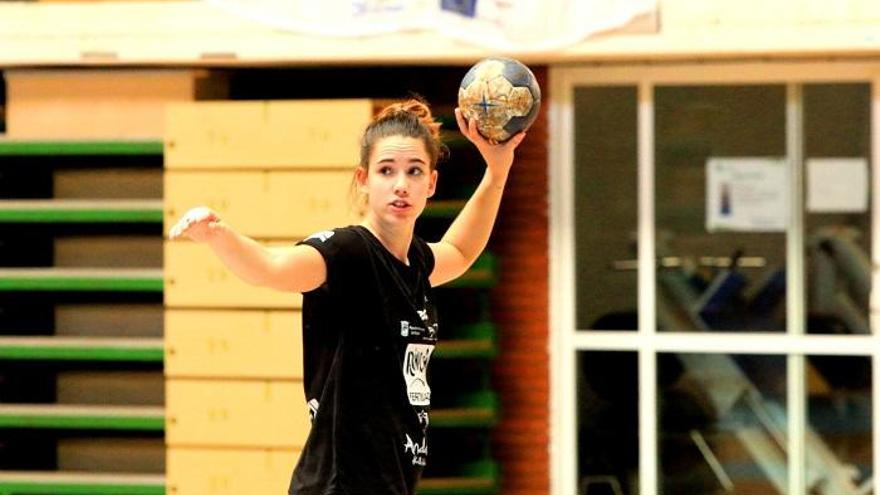 Emma Boada, durante un entrenamiento del Rincón Fertilidad