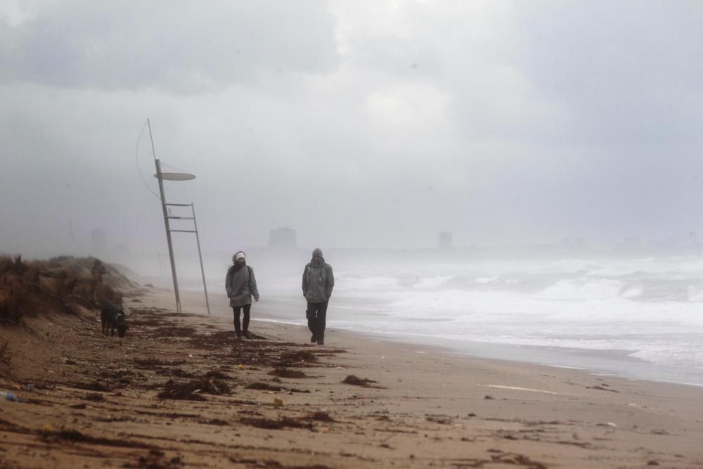 Temporal marítimo en Valencia