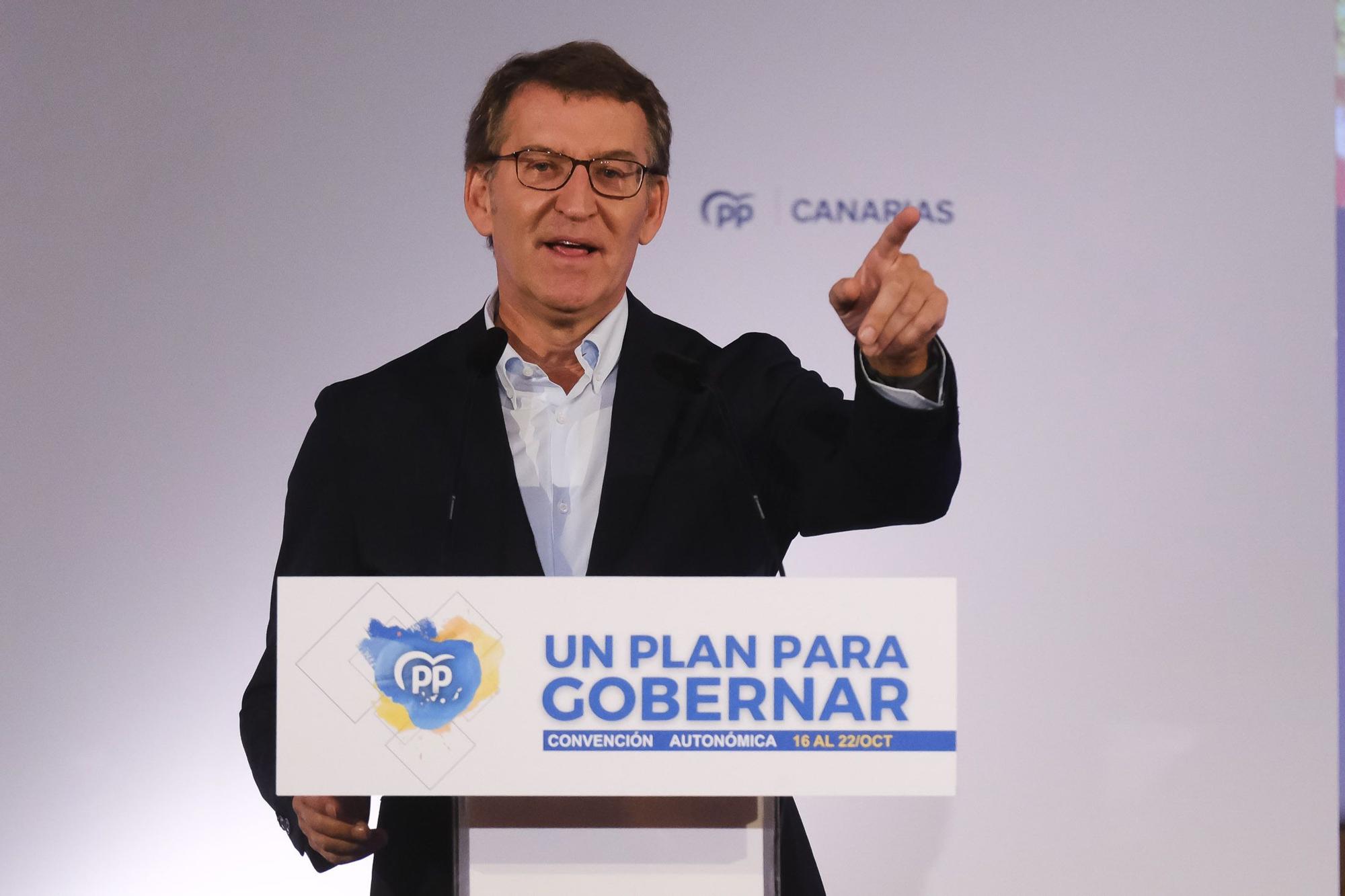 Alberto Núñez Feijóo inaugura la Convención del PP de Canarias