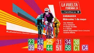 Estos son los desvíos del tráfico previstos por la llegada de la Vuelta Femenina a Zaragoza