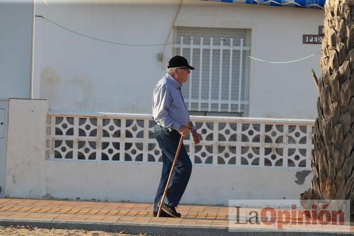 Primer día de paseos al aire libre en Mazarrón