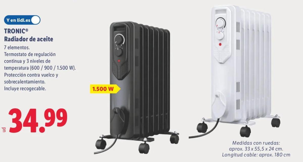 Imagen del radiador de aceite.