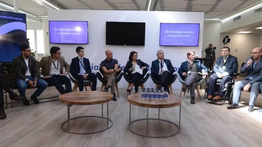 Directivos de empresas del sector, ayer, en Madrid.