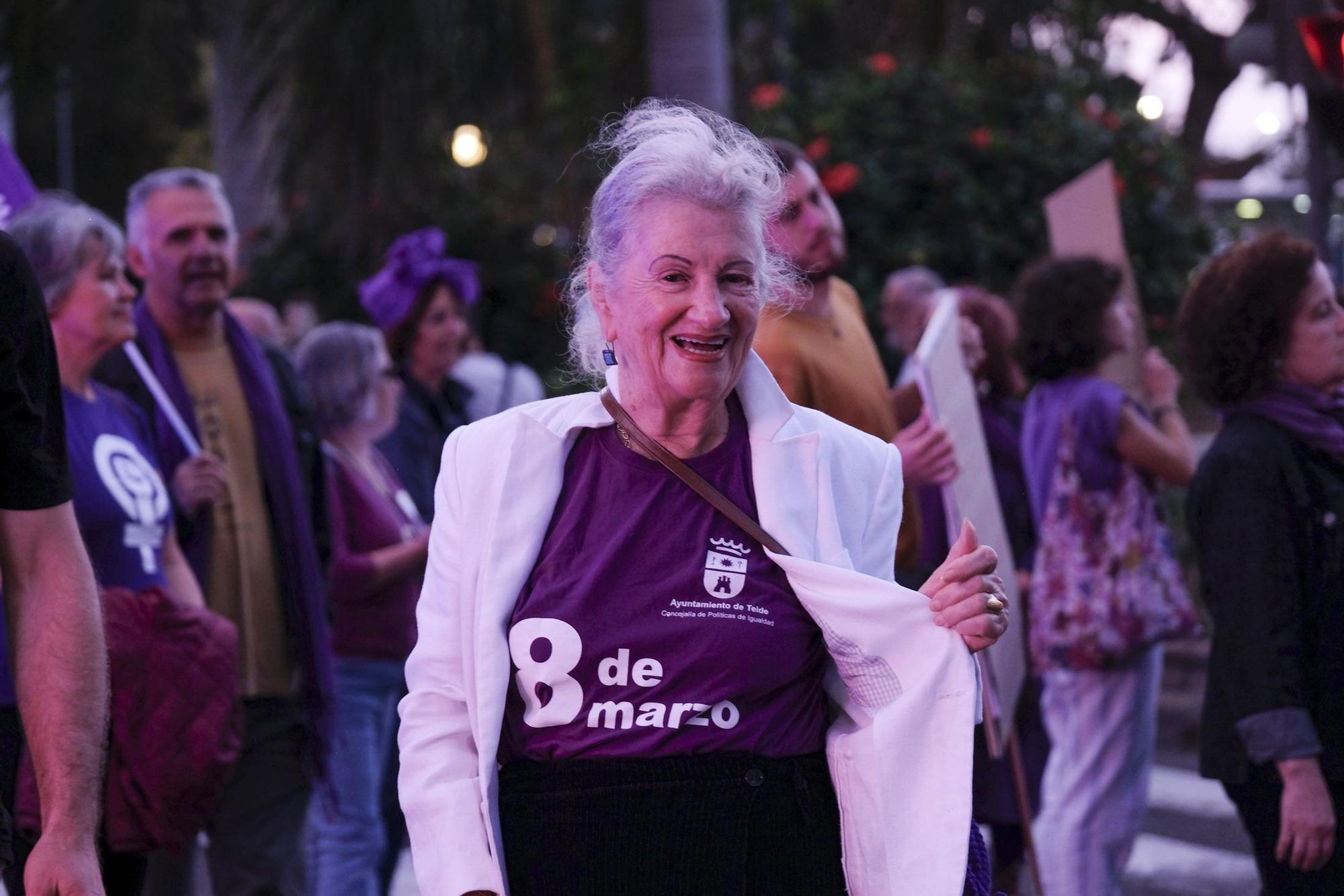 Manifestación por el 8M en Las Palmas de Gran Canaria