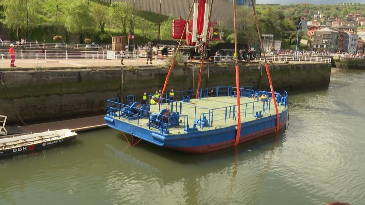 El Athletic prepara la gabarra para celebrar la Copa del Rey