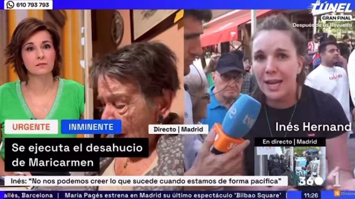 Inés Hernand usa TVE como altavoz para buscar culpables al desahucio de Maricarmen: "Las leyes no garantizan nada"