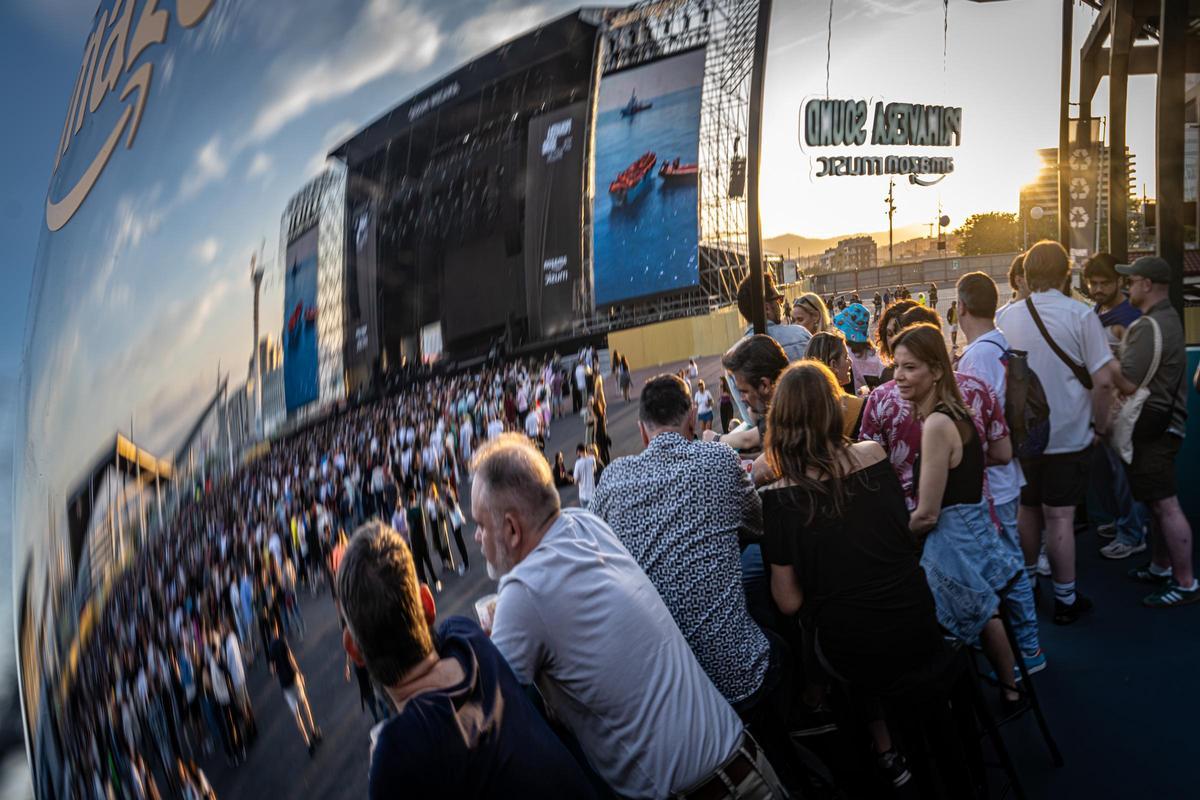 Ambiente en la jornada inaugural del Primavera Sound.