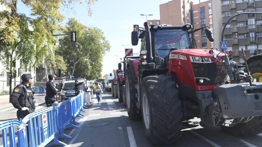 Última hora del estado de las carreteras de la Región de Murcia durante la protesta del campo