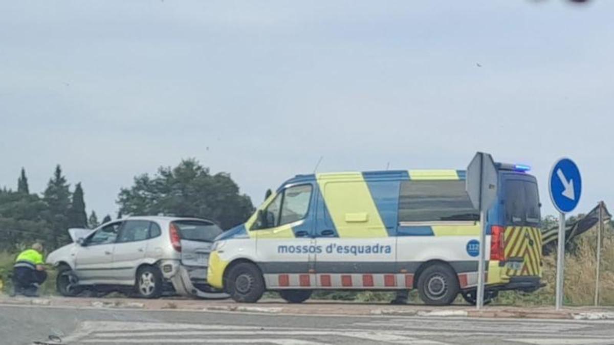 Una imatge de l'accident mortal a Sant Joan de Mollet