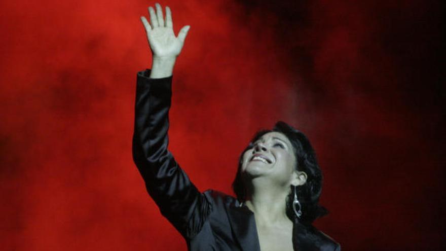Ivette Cepeda, en una de sus actuaciones.