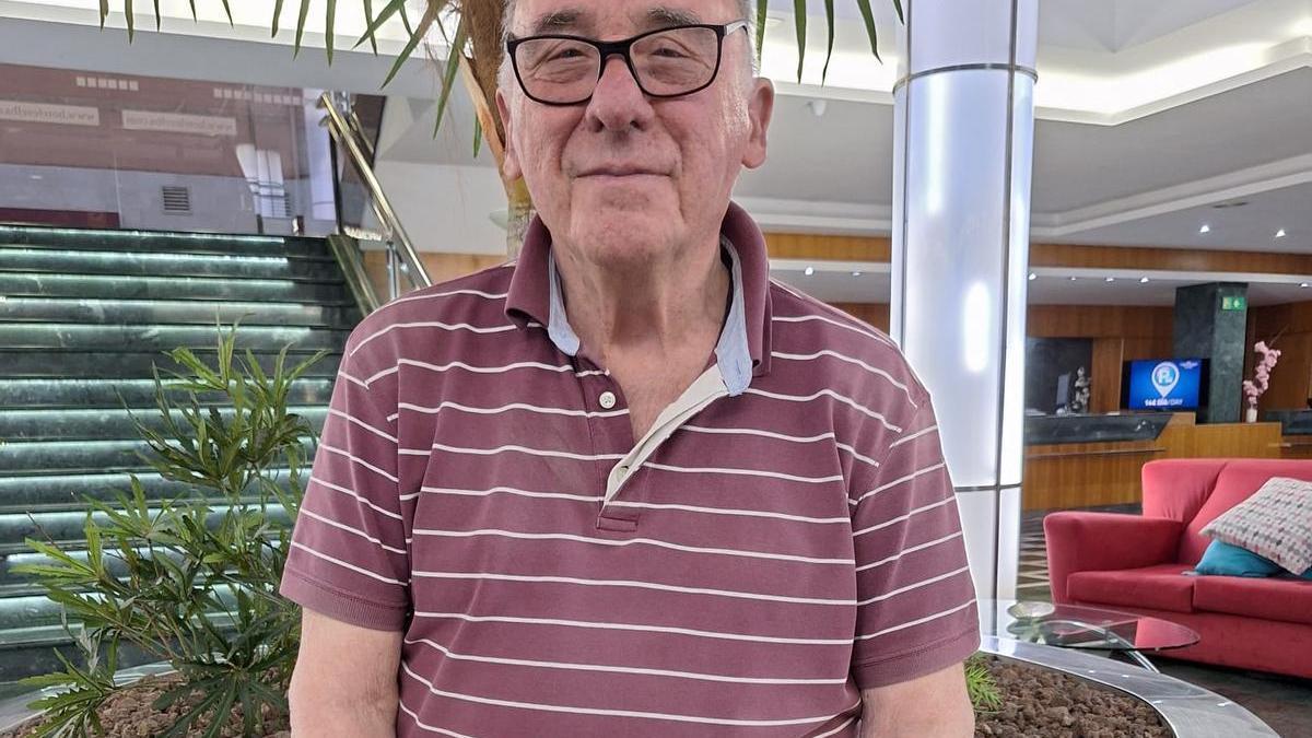El profesor Jean Paul Joseph Canamas durante su última visita a Gran Canaria.