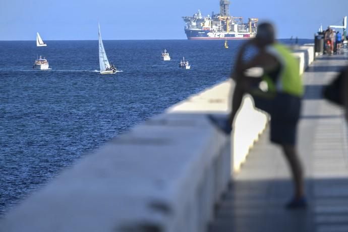 21-09-19 DEPORTES. BAHIA DEL PUERTO. LAS PALMAS DE GRAN CANARIA. Vela latina. Desempate Guanche-Tomás Morales por el título del Campeonato. Fotos: Juan Castro.  | 21/09/2019 | Fotógrafo: Juan Carlos Castro