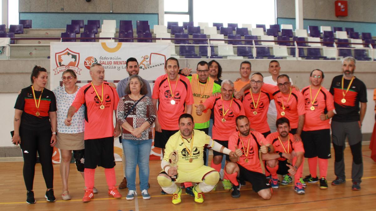 Equipo de Feafes Zamora, campeón de la Liga MEnTEGOLES de Salud Mental de Castilla y León.