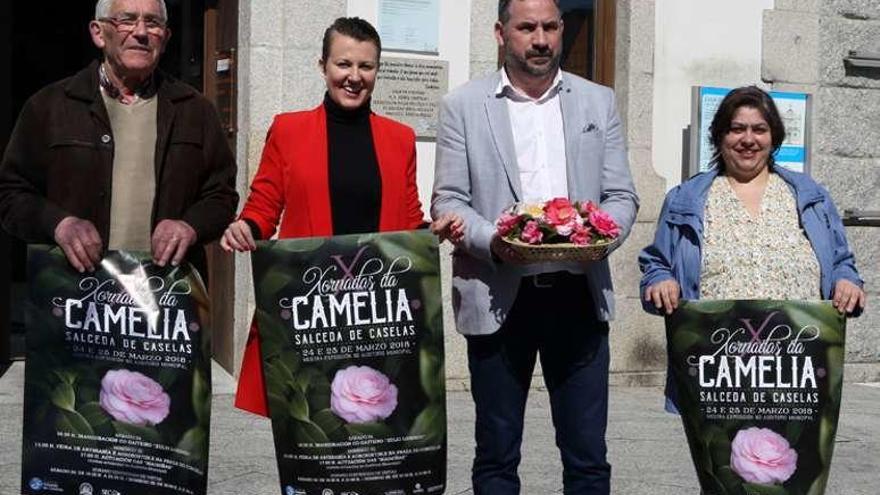 Antonio Rivero, Loli Castiñeira, Marcos Besada y Sandra Sousa. // G.P.