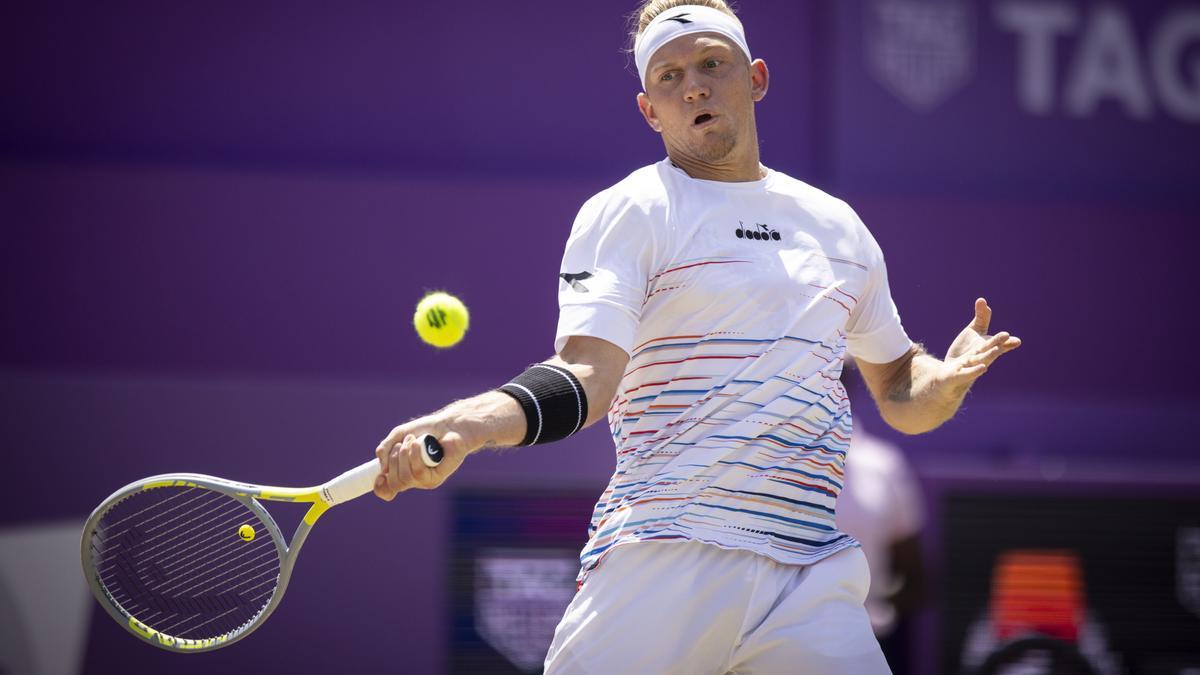 Alejandro Davidovich, durante un partido en Queen's