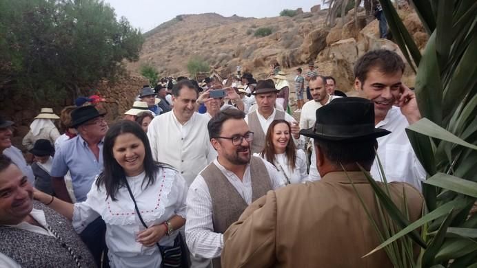 Asier Antona en las fiestas en honor a la Virgen de La Peña, en Fuerteventura