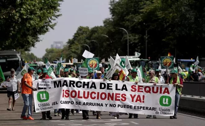 Agricultores inician una tractorada en Madrid para pedir medidas contra la "ruina" del campo