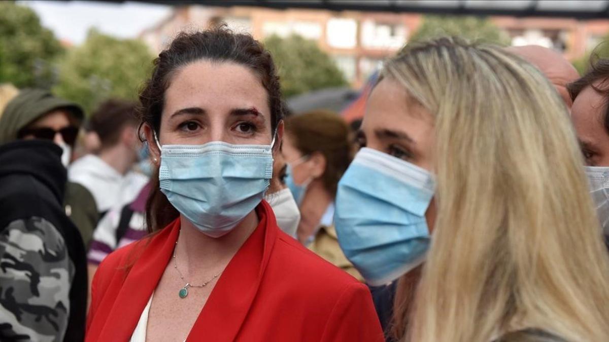 Herida una diputada de Vox en un mitin en Sestao entre agresiones y cargas