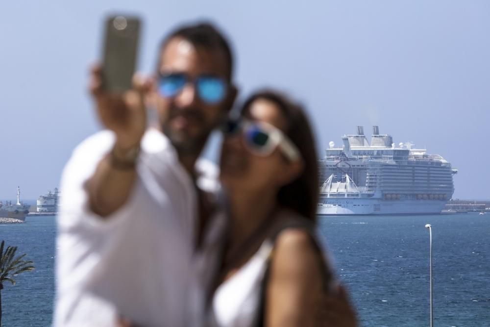 El 'Harmony of the Seas' y sus pasajeros llegan a Palma